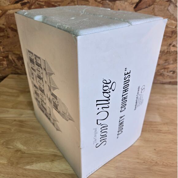 Department 56 Original Snow Village County Courthouse #5144-6 with Box - Picture 6 of 6